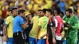 Brazil vs Colombia Football Match