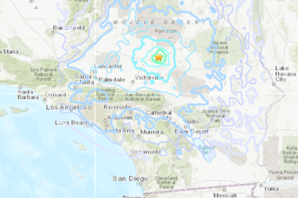 California earthquake Barstow impact