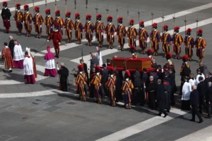 Trump at Pope funeral